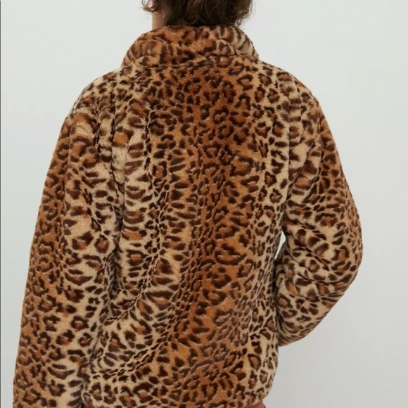 Beautiful Anthropologie faux fur leopard! NEW/UNWORN. Tag fell off. Buttery soft - Picture 4 of 7